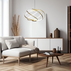 Lampa wisząca złota LED CCT LP-1425/1P GD