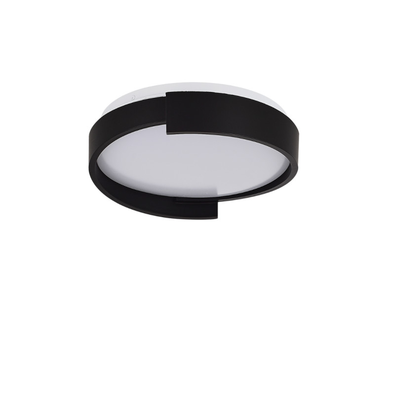 Plafon 38 cm czarny LED CCT LP-1453/1C-38 BK