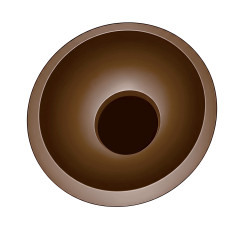 Plafon COCO 40 cm coffee LED LP-0508/1C-40 CF