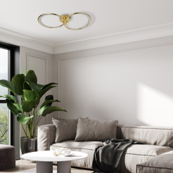 2 Plafon złota LED LP-4852/2C GD
