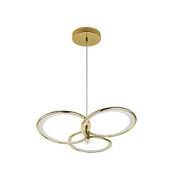 3 Wisząca złota LED LP-4852/3P GD