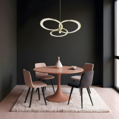 3 Wisząca złota LED LP-4852/3P GD