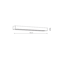Kinkiet 93 cm biały IP44 LED CCT GS-LWA-12W WH CCT
