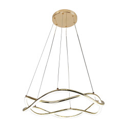 Lampa wisząca 32 cm złota LED CCT LP-1670/1P GD