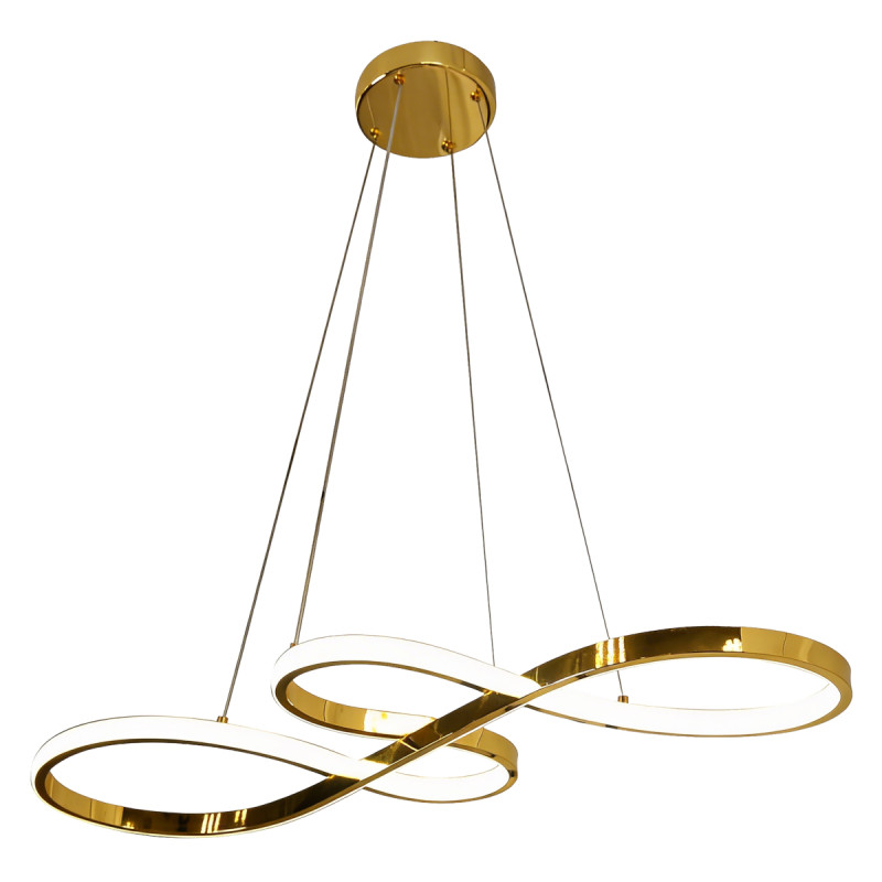 Lampa wisząca 50 cm złota LED CCT LP-1982/1P GD