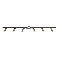3022 ZESTAW 6 SZYNOPRZEWODY BLACK/GOLD JEDNOOBWODOWY