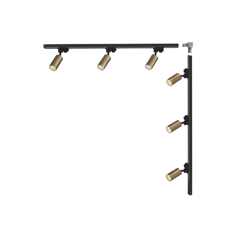 3563 ZESTAW 16 SZYNOPRZEWODY BLACK/GOLD JEDNOOBWODOWY