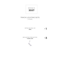 3557 ZESTAW 13 SZYNOPRZEWODY WHITE JEDNOOBWODOWY