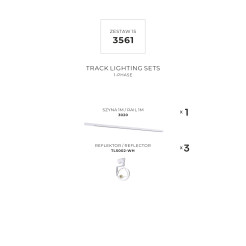3561 ZESTAW 15 SZYNOPRZEWODY WHITE JEDNOOBWODOWY