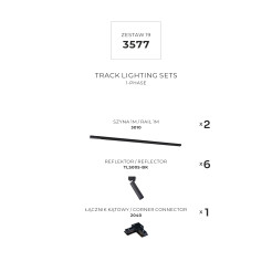 3577 ZESTAW 19 SZYNOPRZEWODY BLACK JEDNOOBWODOWY