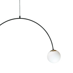 1222 BOW LAMPA WISZĄCA CZARNY