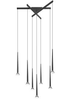 P0603-07C-P7B1  BOSTON LAMPA WISZĄCA CZARNY MAT/MATT BLACK