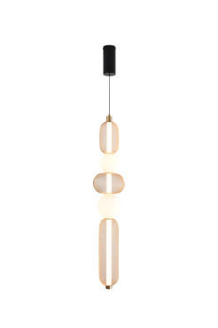 MD2596-5A-3BGT SARR LAMPA WISZĄCA CZARNY MAT+ZŁOTA/MATT BLACK+GOLD
