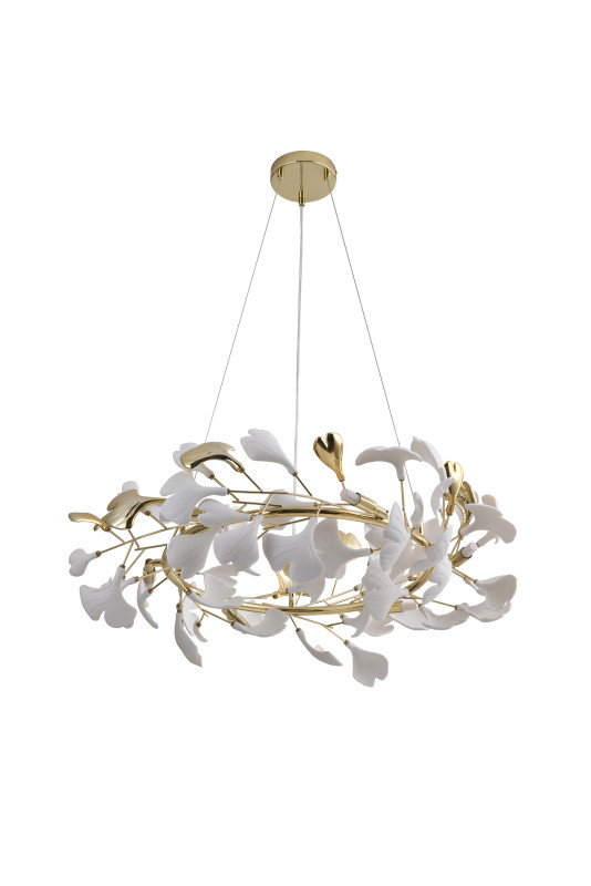 MD2858-6AS-G LEAF LAMPA WISZĄCA ZŁOTA\GOLD