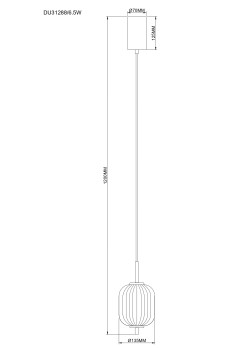 DU31288/6.5W AKARI LAMPA WISZĄCA ZŁOTA/GOLD