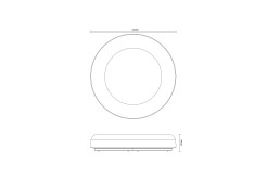 MS852-D500 CANDORA LAMPA SUFITOWA