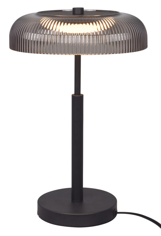 T230757601 SOLVIA LAMPA STOŁOWA CZARNA+SZARA/BLACK+GREY