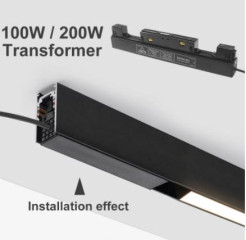 10136 ZASILACZ 48V WPINANY W SZYNY MAGNETYCZNE 100W CZARNY