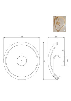 C241249403A VELENNE LAMPA SUFITOWA ZŁOTA/GOLD