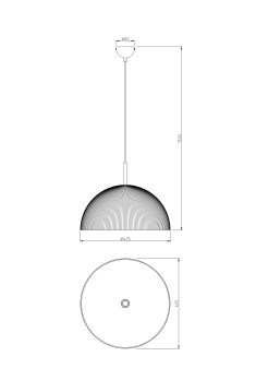 P250365201A ISLUNA LAMPA WISZĄCA BEŻOWA+CZARNA/BEIGE+BLACK
