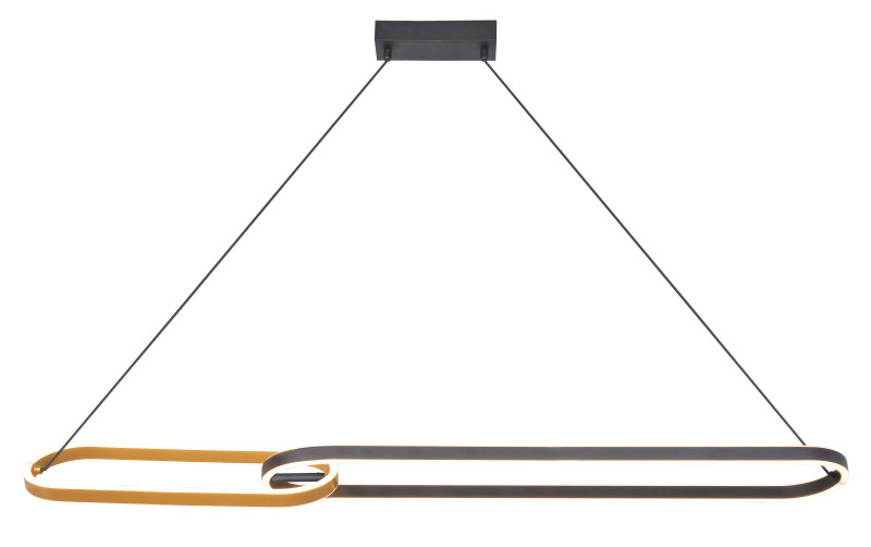 P241145502A RAVON LAMPA WISZĄCA ZŁOTA+CZARNA/GOLD+BLACK