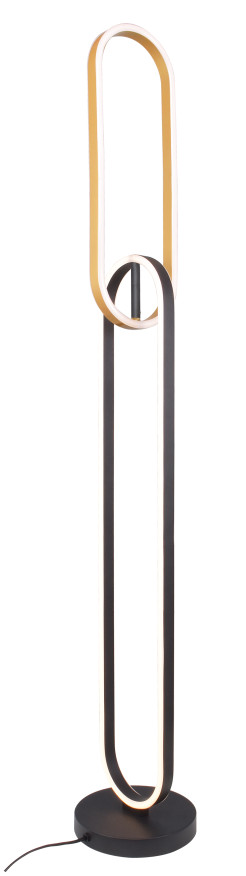 F241145502 RAVON LAMPA PODŁOGOWA ZŁOTA+CZARNA/GOLD+BLACK