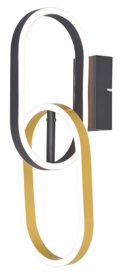 W241145502 RAVON KINKIET ZŁOTY+CZARNY/GOLD+BLACK
