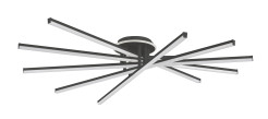 MS203650 LUNARA LAMPA SUFITOWA CZARNA/BLACK