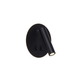 W4107-BK CIRCA KINKIET CZARNY/BLACK