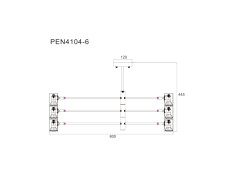 PEN4104-6BK PEDRO LAMPA WISZĄCA CZARNA/BLACK