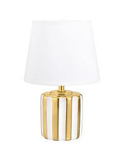 HS9143-GD LAMPA STOŁOWA BIAŁO-ZŁOTA/WHITE-GOLD