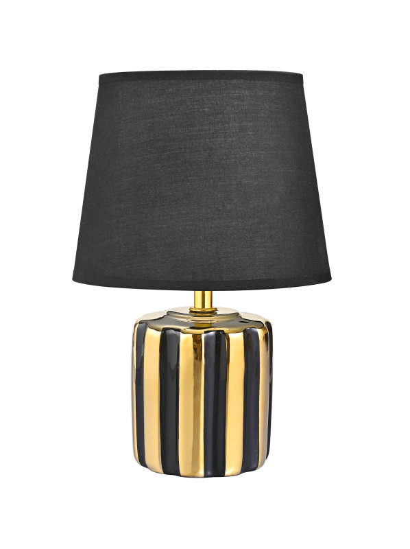 HS9143-BL LAMPA STOŁOWA CZARNO-ZŁOTA/BLACK-GOLD