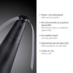 86208-18 SWAT LAMPA ZEWNĘTRZNA CZARNY