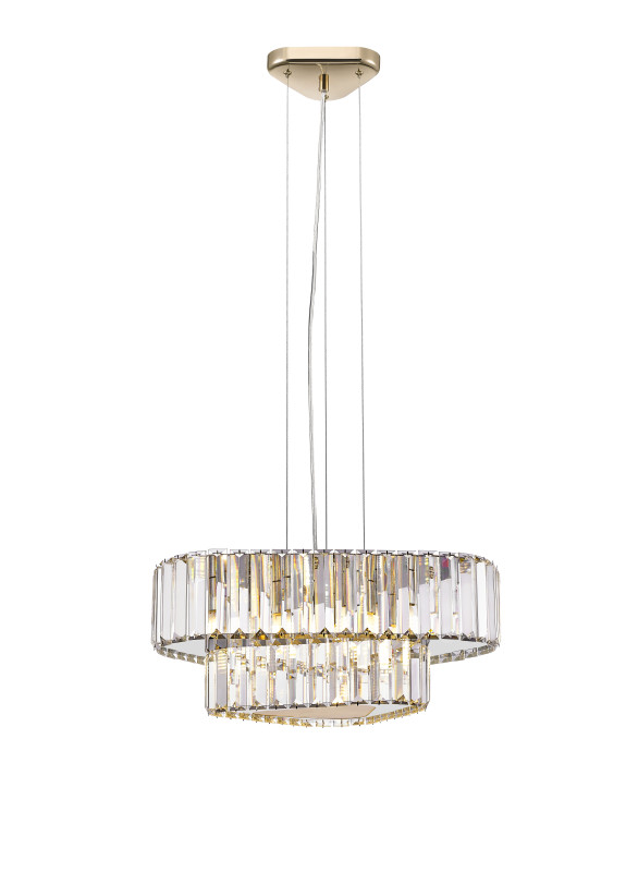 P0496-04G-F7AC HELIOS LAMPA WISZĄCA ZŁOTA/GOLD