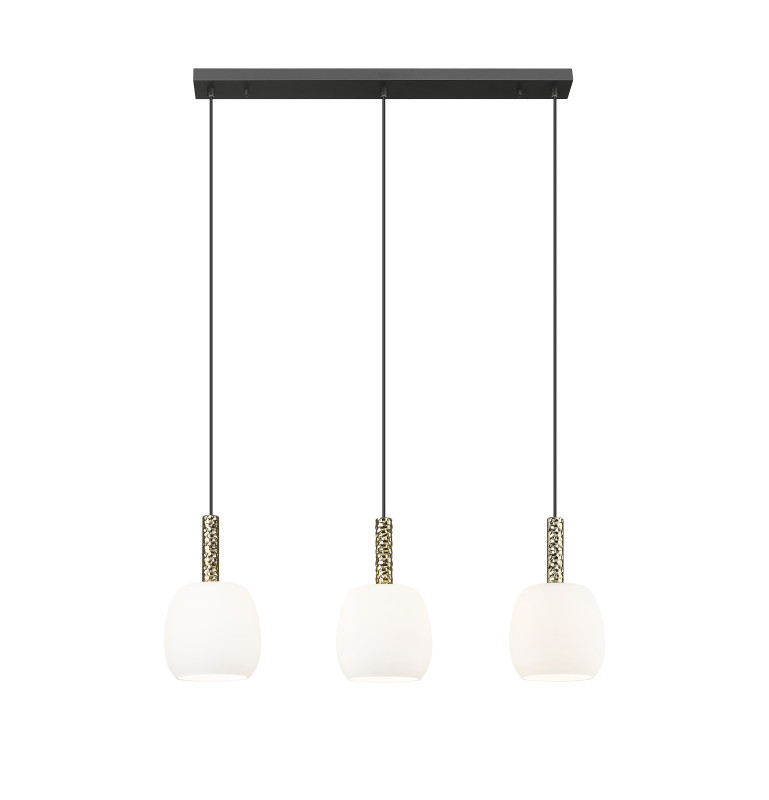 P0076-03Q-P7AA CALVO LAMPA WISZĄCA CZARNY MAT+ZŁOTA/MATT BLACK+GOLD