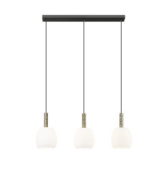 P0076-03Q-P7AA CALVO LAMPA WISZĄCA CZARNY MAT+ZŁOTA/MATT BLACK+GOLD