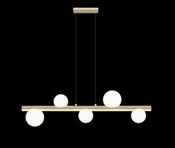 P0574-05N-V6AA FORES LAMPA WISZĄCA ZŁOTY MAT/MATT GOLD