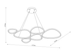 2023519P6-BE HURON LAMPA WISZĄCA BEŻ/BEIGE