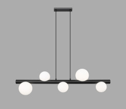 P0574-05N-P7AA FORES LAMPA WISZĄCA CZARNY MAT/MATT BLACK
