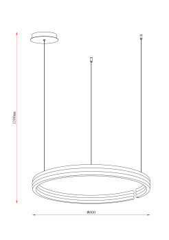 250139PY-BK MALAWI LAMPA WISZĄCA CZARNA/BLACK