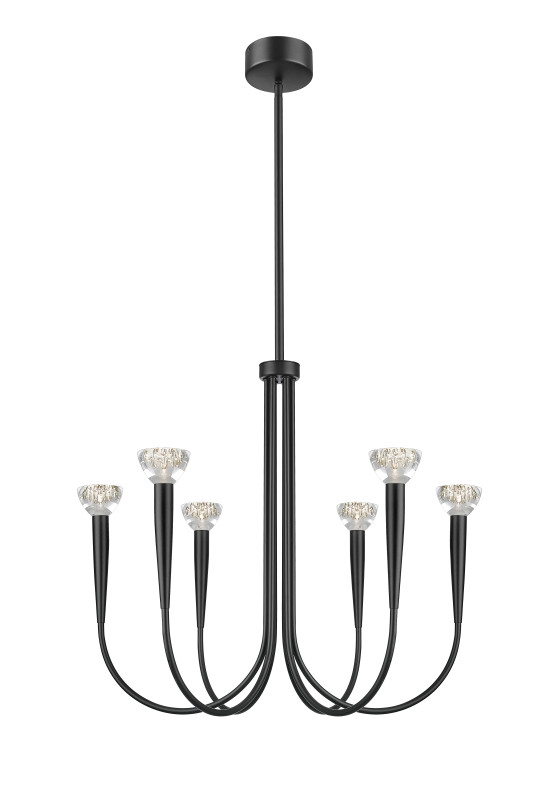 P0603-06F-P7B1 BOSTON LAMPA WISZĄCA CZARNY MAT/MATT BLACK