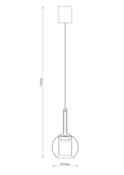 251001-SM TAGNA LAMPA WISZĄCA CZARNA/BLACK SMOKY