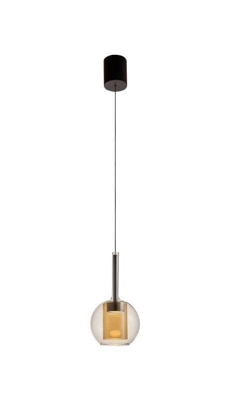 251001-AM TAGNA LAMPA WISZĄCA CZARNA/BLACK AMBER