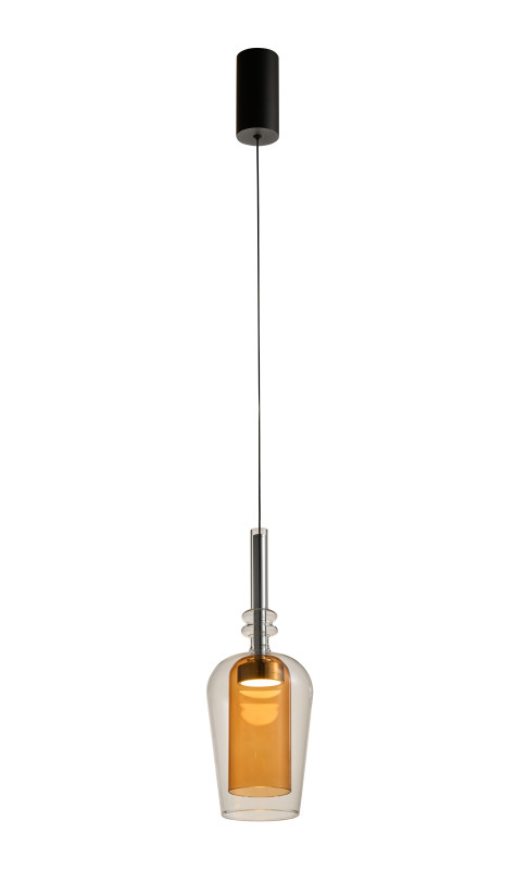 251010-AM TAGNA LAMPA WISZĄCA CZARNA/BLACK AMBER