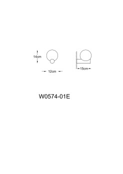 W0574-01E-V6AA FORES KINKIET ZŁOTY MAT/MATT GOLD