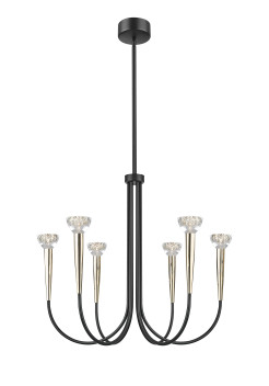 P0603-06F-SDB1 BOSTON LAMPA WISZĄCA CZARNY MAT+ZŁOTA/MATT BLACK+FRENCH GOLD