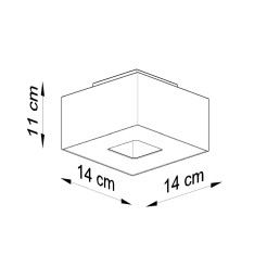 Plafon MONO 1 biały