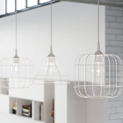 Lampa wisząca CELTA biała