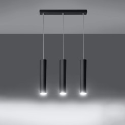 Lampa wisząca LAGOS 3L czarny