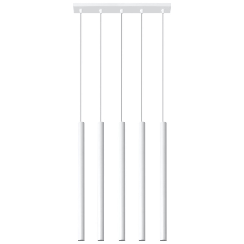 Lampa wisząca PASTELO 5 biała